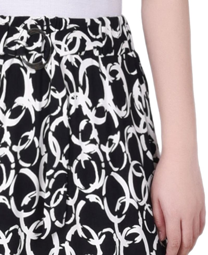 Petite Ring Midi-Length Skirt
