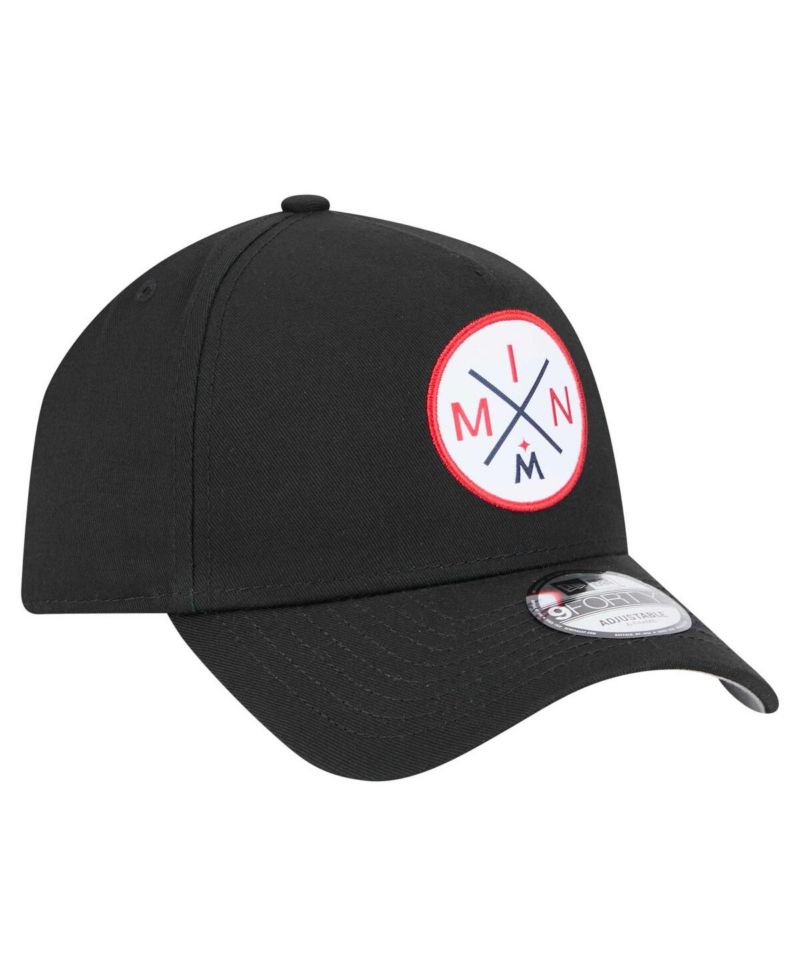 Men's Black Minnesota Twins 9FORTY A-Frame Adjustable Hat