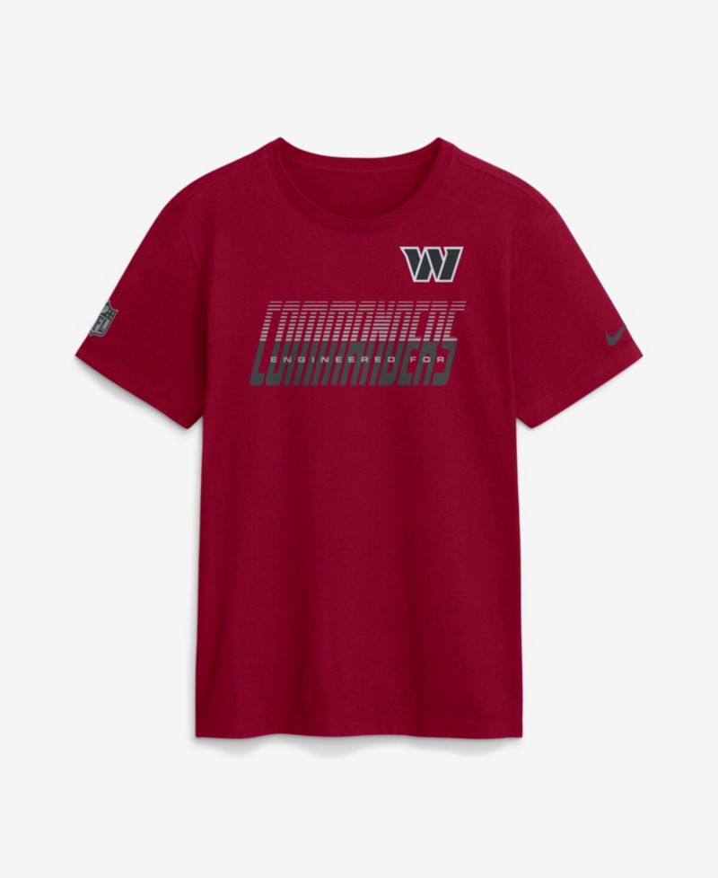 Men's Washington Commanders Sideline Team Issue Screen Print T-Shirt
