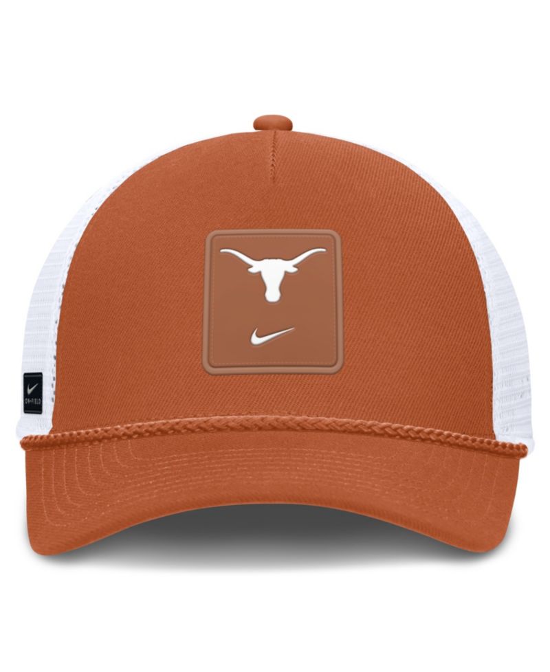 Men's and Women's Texas Orange Texas Longhorns 2026 On-Field Gameday Rope Trucker Adjustable Hat