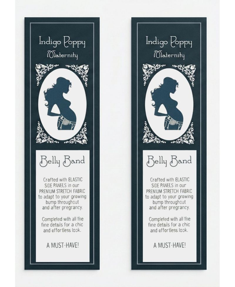 Maternity Denim Cargo Jogger