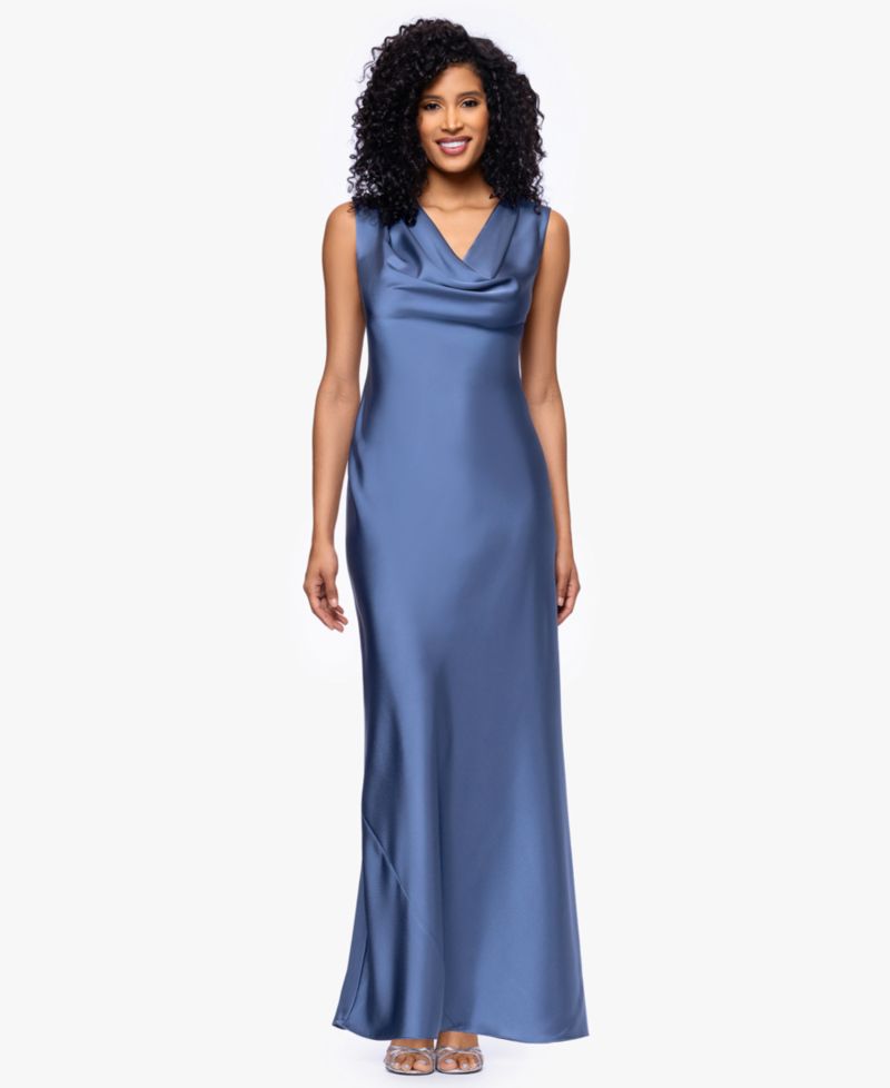 Petite Cowl Neck Gown