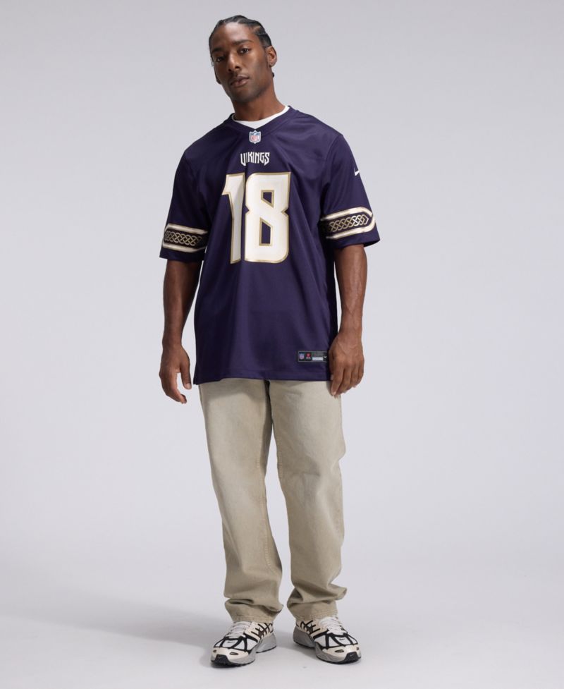 Men's Justin Jefferson Purple Minnesota Vikings 2026 Rivalries Collection Game Jersey