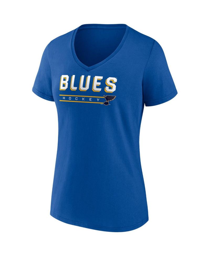 Women's Blue, Heather Gray St. Louis Blues Parent 2-Pack V-Neck T-shirt Set