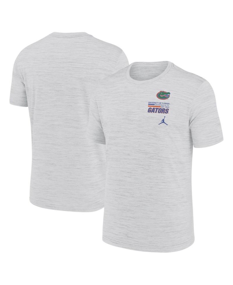 Men's White Florida Gators Velocity Stacked Performance T-Shirt