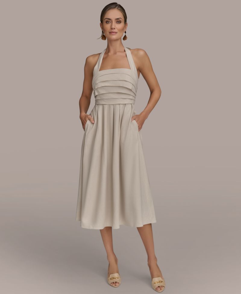Women's Tie-Back Midi Dress