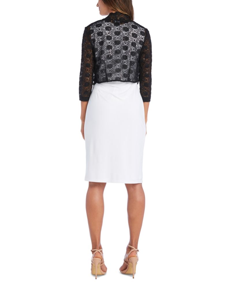 Scalloped Sequin Lace Bolero