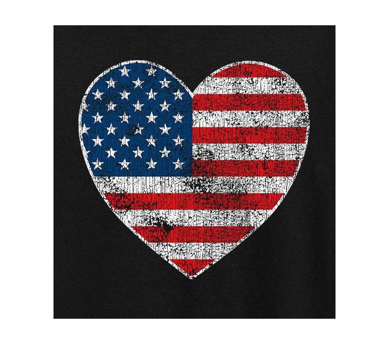 Trendy Plus Size American Heart Graphic T-Shirt
