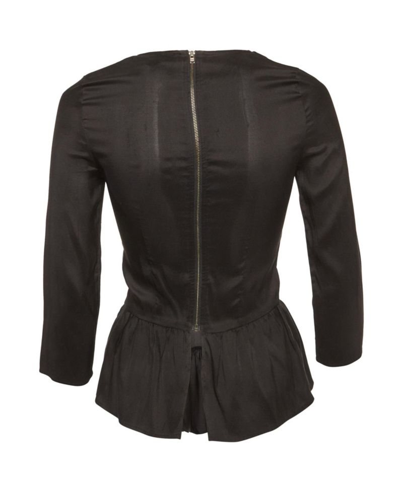Women's Taffeta Pleated Blouse