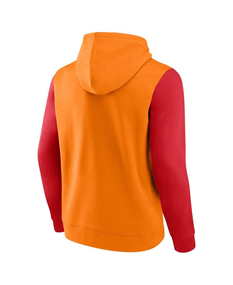 Men's Orange/Red Tampa Bay Buccaneers Fleece Pullover Hoodie
