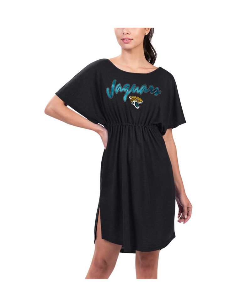 Women's Black Jacksonville Jaguars Versus Swim Cover-Up