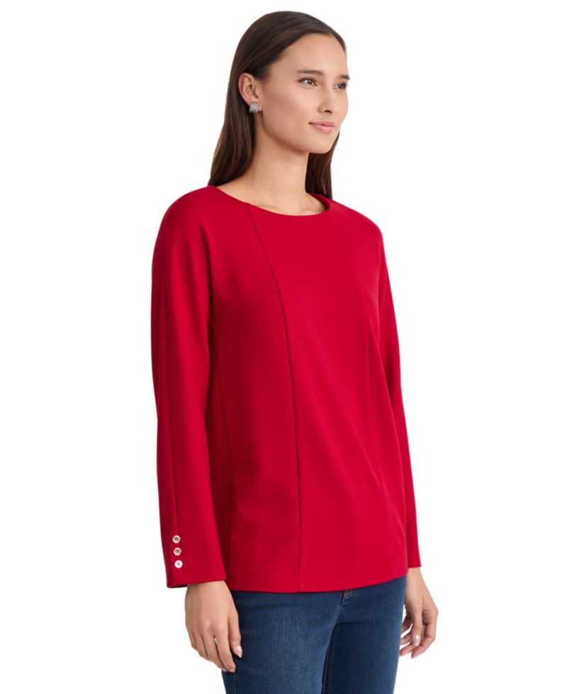 Women's Serenity Boat Neck Dolman Sleeve Blouse