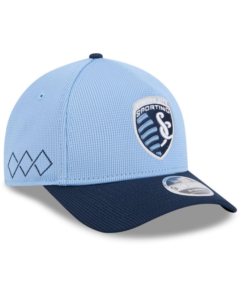 Men's Light Blue Sporting Kansas City 2025 Jersey Hook 9FORTY M-Crown Adjustable Hat