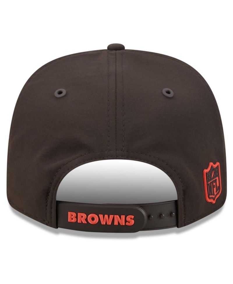 Men's Brown Cleveland Browns 2026 Sideline Throwback 9SEVENTY Adjustable Hat