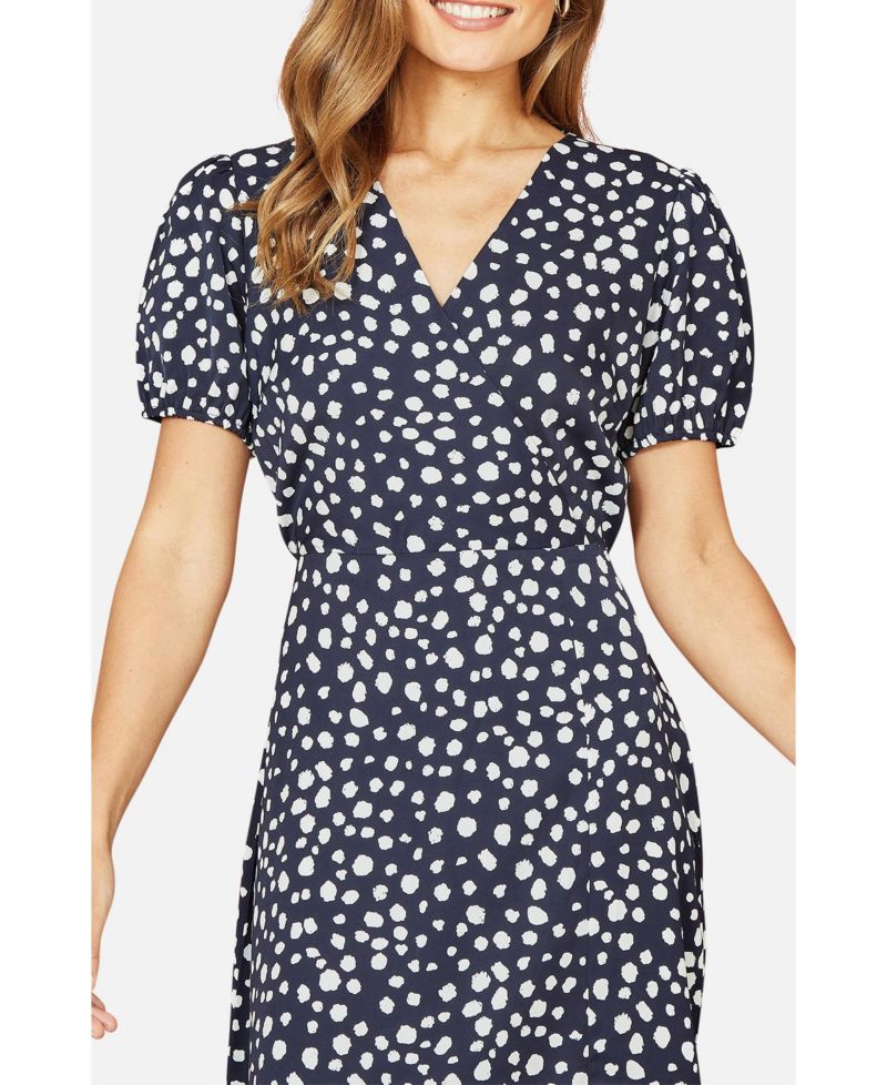 Women's Spot Midi Tea Dress