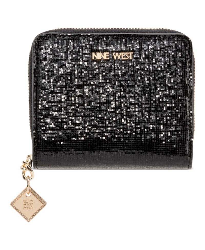 Kristina Metallic Zip Around Wallet