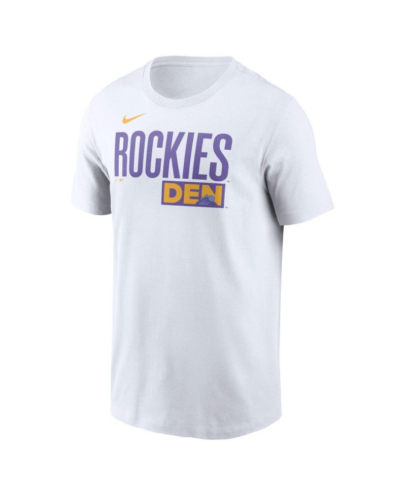 Men's White Colorado Rockies 2025 City Connect Wordmark T-Shirt