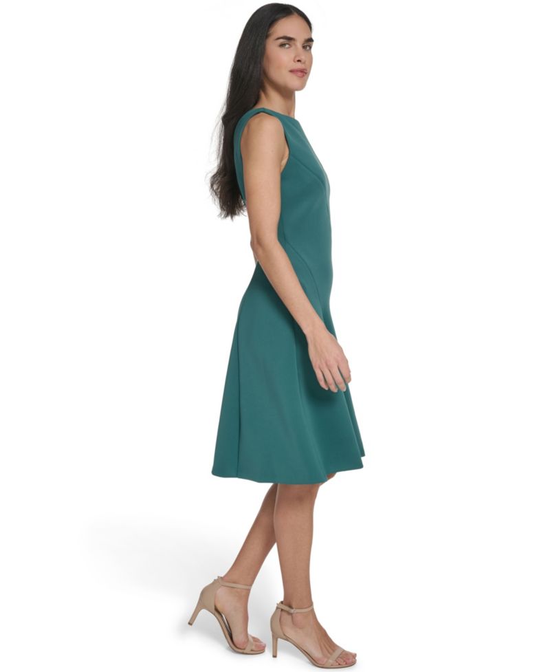 Petite Seamed Fit & Flare Dress