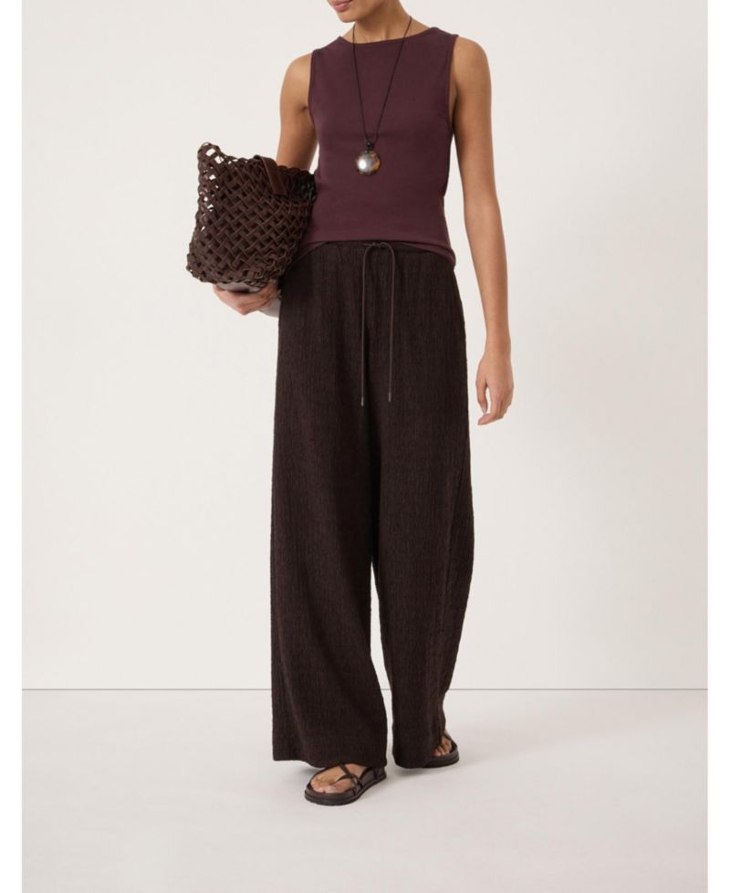 Women's Aria Textured Jersey Wide Leg Pants
