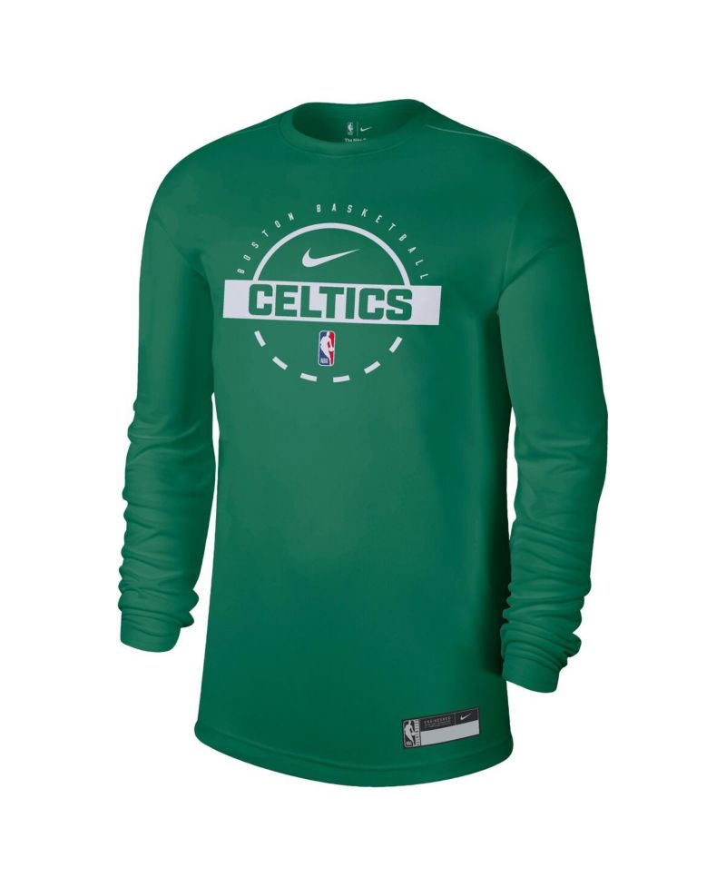 Men's Kelly Green Boston Celtics 2025/26 On-Court Flare Dri-FIT Practice Long Sleeve Tri-Blend T-Shirt