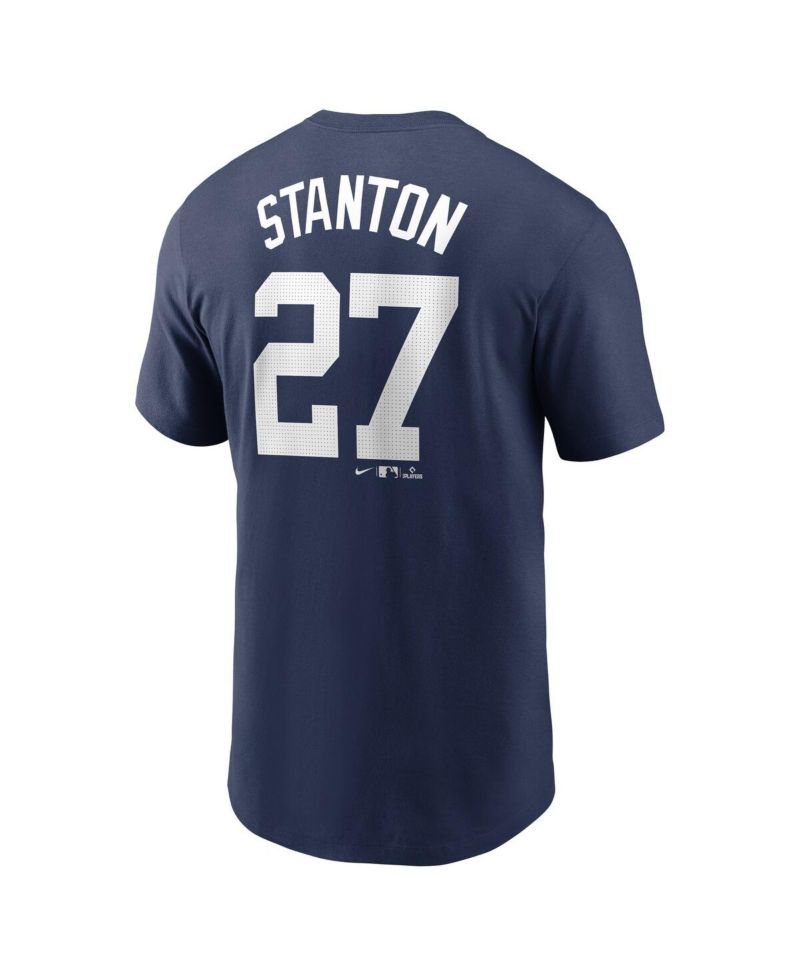 Men's Giancarlo Stanton Navy New York Yankees Fuse Name & Number T-Shirt