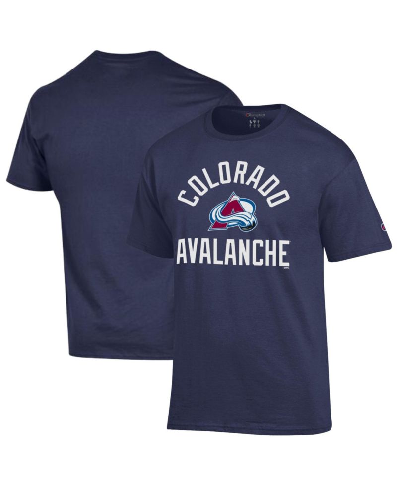 Men's Navy Colorado Avalanche Primary Logo Jersey T-Shirt