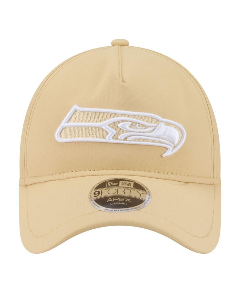 Men's Tan Seattle Seahawks Apex 9FORTY Adjustable Hat