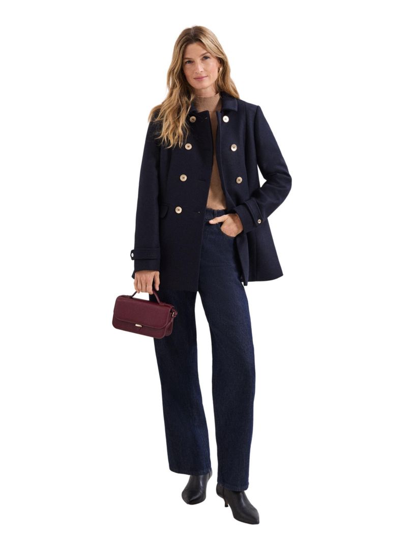 Women's Aurelie Wool Peacoat