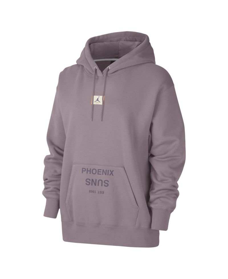 Women's Purple Phoenix Suns Courtside Statement Edition Premium Pullover Hoodie