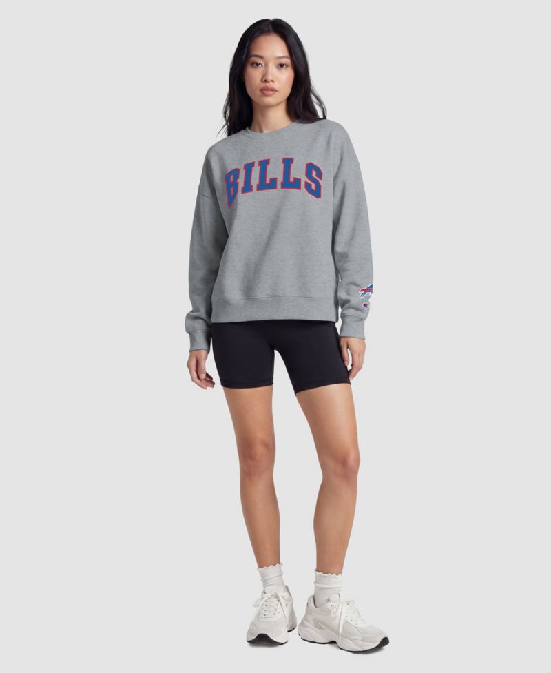 Women's Buffalo Bills Fleece-Lined Crewneck Sweatshirt