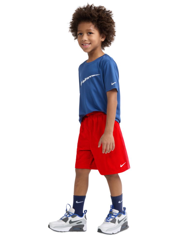 Boys' 2T-7 Dri-FIT Logo Mesh Pull-On Shorts