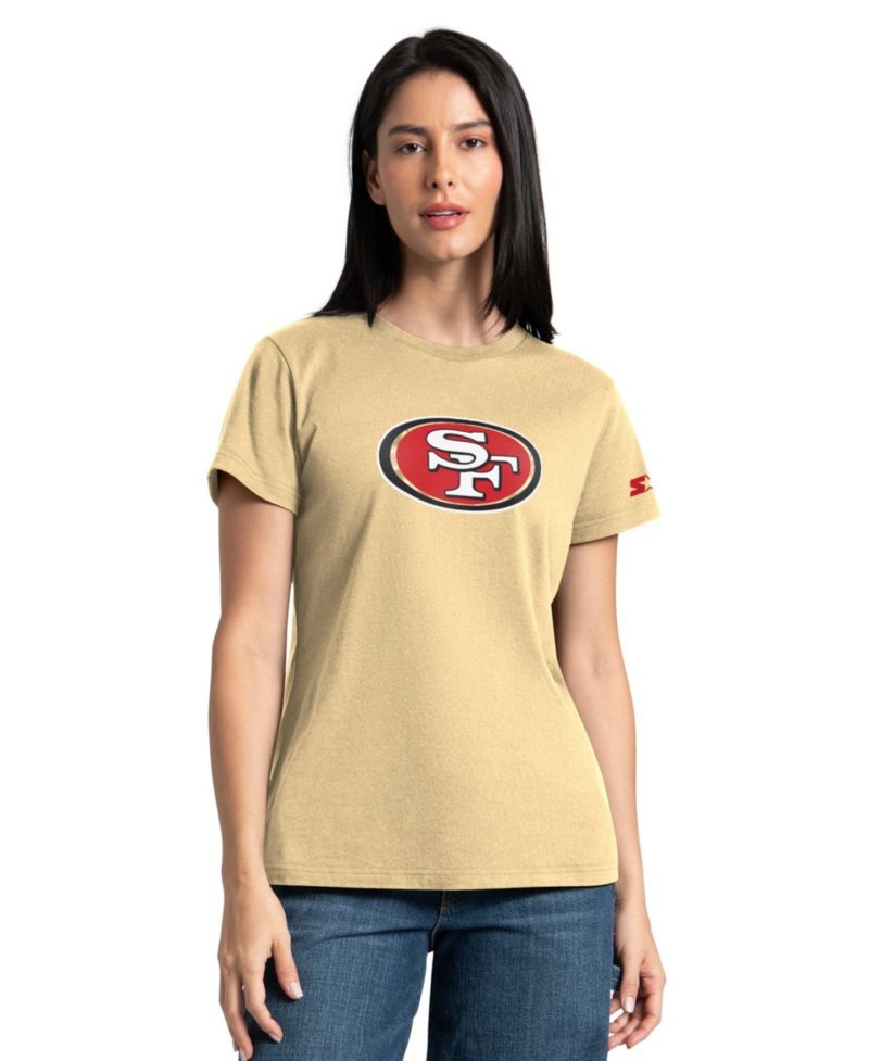 Women's Gold/Scarlet San Francisco 49ers Hoodie & T-Shirt Combo Pack