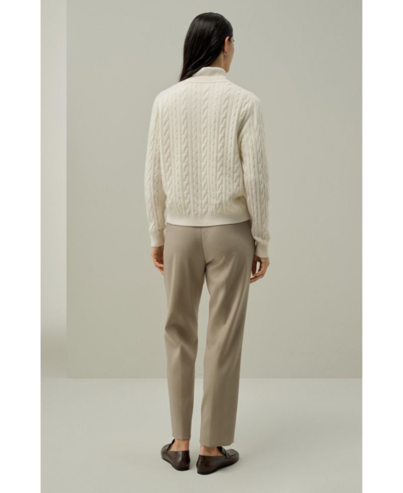 Women's Cable-Knit Baby Cashmere Cardigan