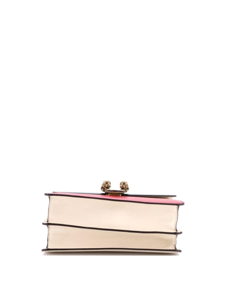 Medium Dionysus Bamboo Top Handle Bag Colorblock Leather