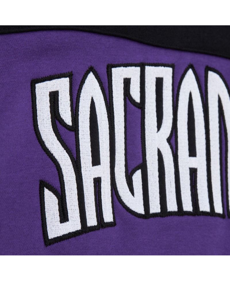 Men's Purple Sacramento Kings Hardwood Classics Nights Head Coach Pullover Hoodie