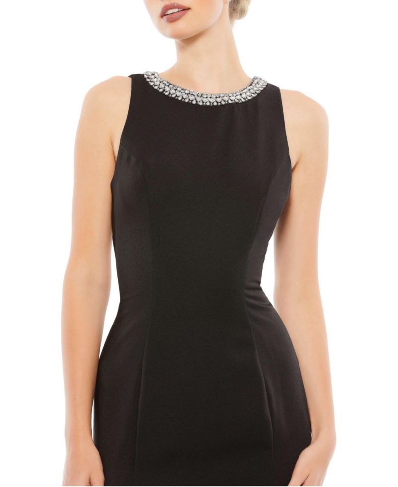 Women's Ieena Embellished Neck Trumpet Gown