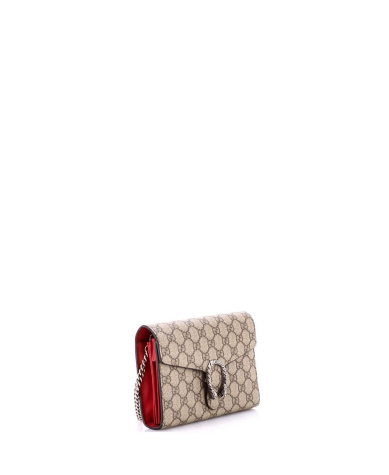 Small Dionysus Chain Wallet GG Coated Canvas
