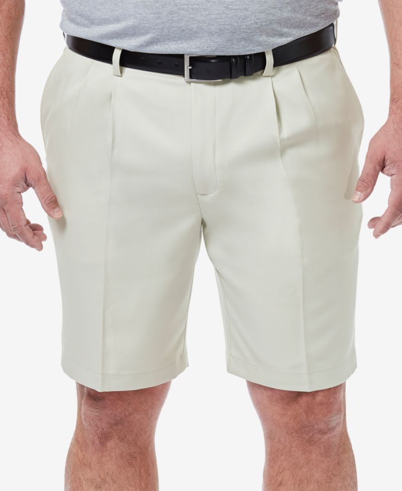 Men's Big & Tall Cool 18 PRO® Classic-Fit Stretch Pleated 9.5" Shorts