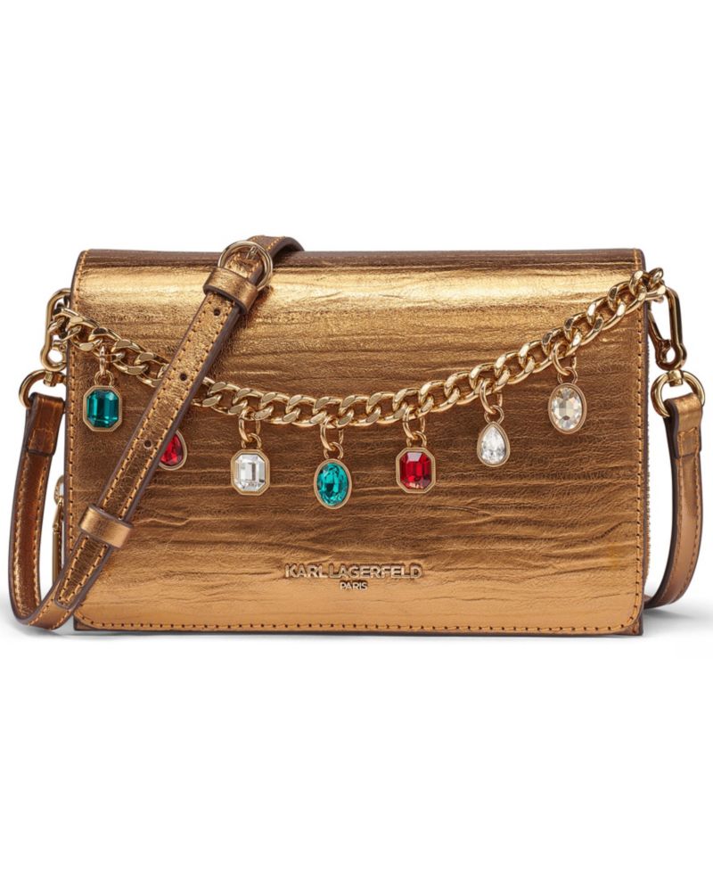 Lourdes Met Chain Detail Crossbody Handbag