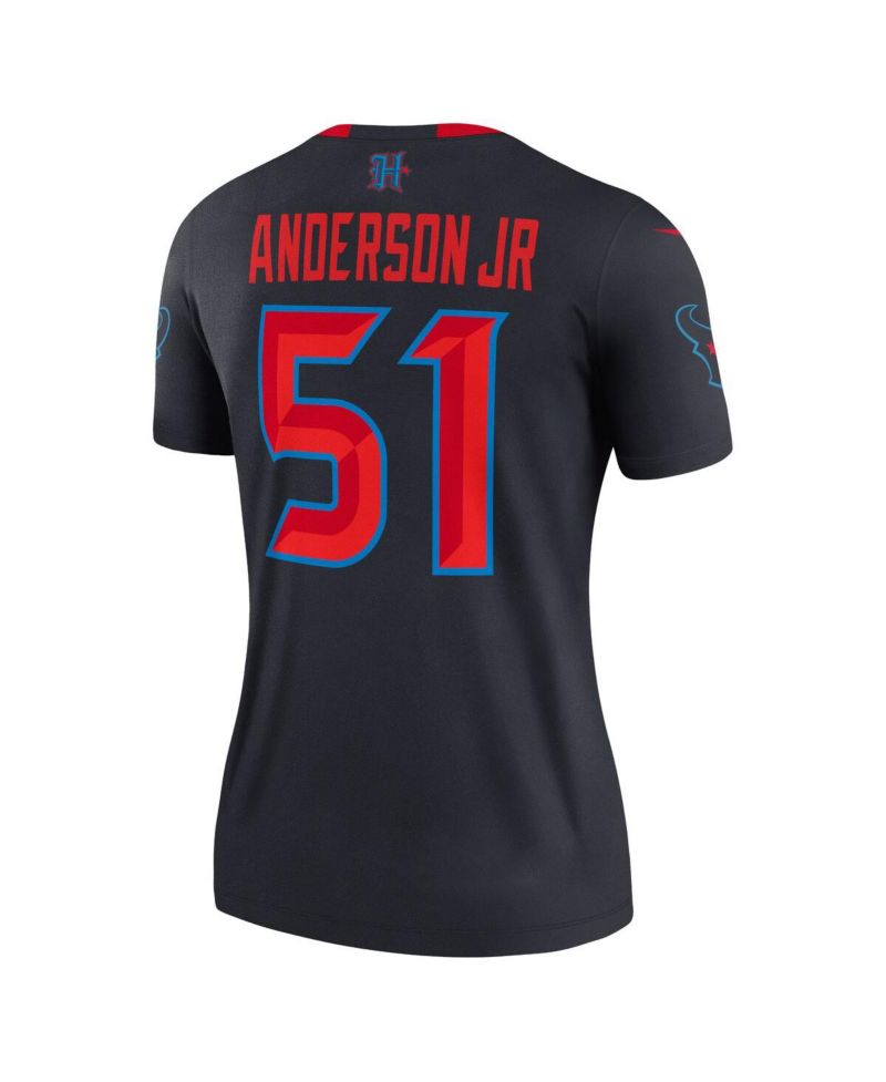 Women's Will Anderson Jr. Navy Houston Texans Alternate Legend Player Performance Top