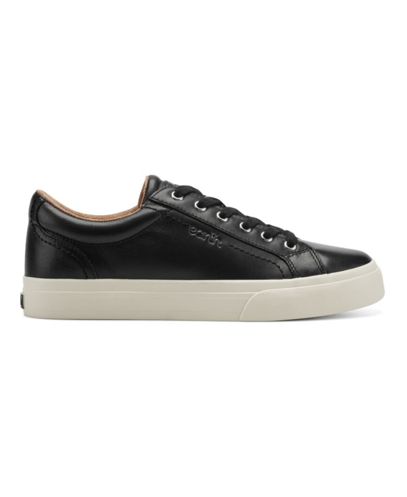 Women's Dailey Leather Low Profile Lace-Up Sneakers