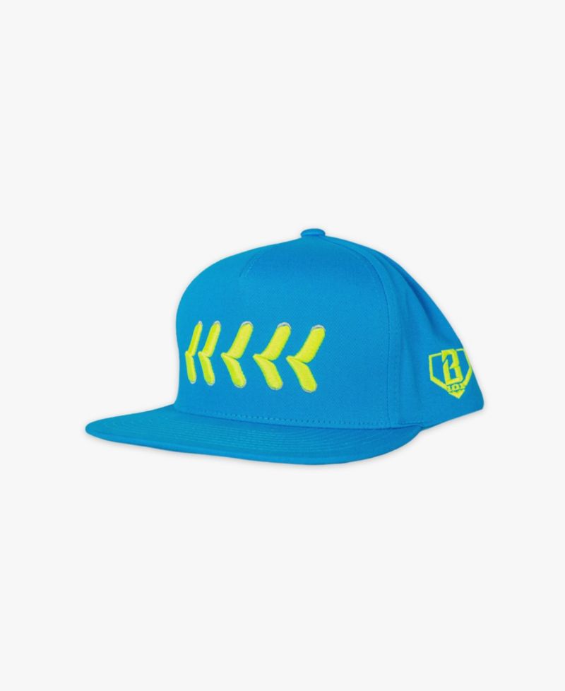 Big Boys and Girls Lifestyle 101 Blue Seams Snapback Hat