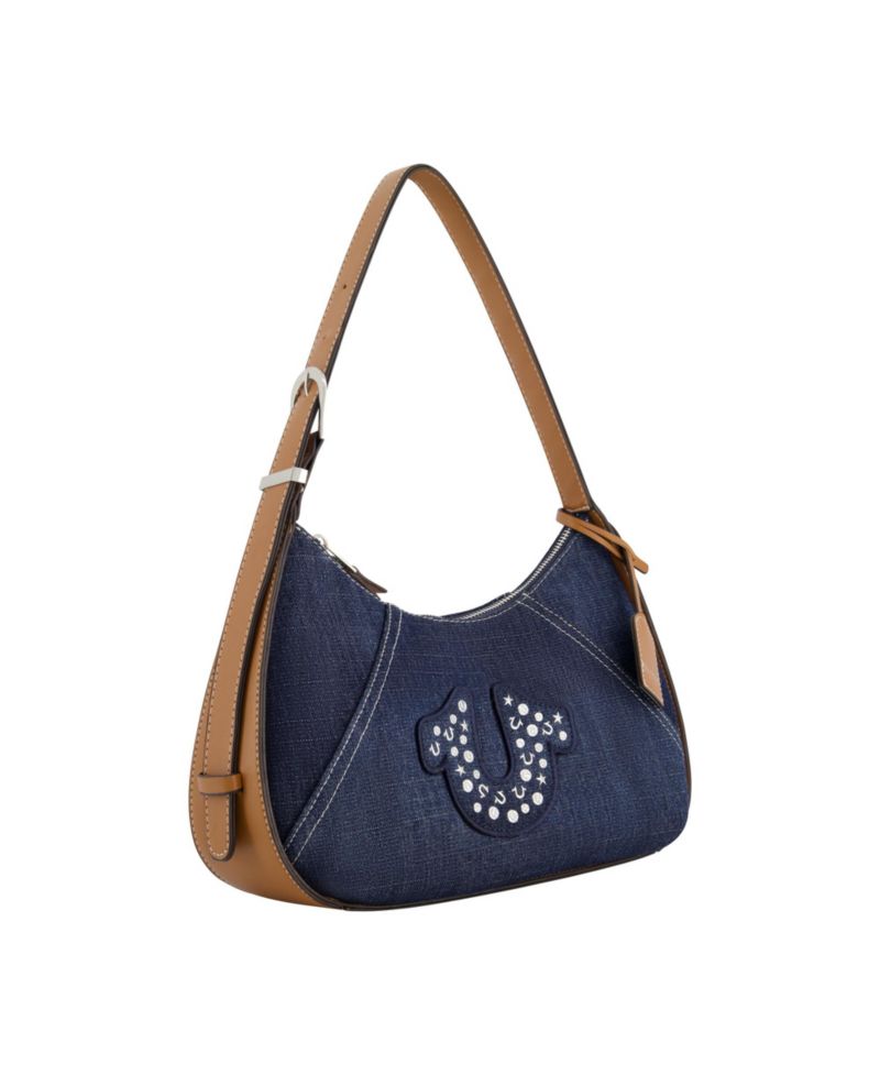 True Religon Strudded logo Denim Hobo