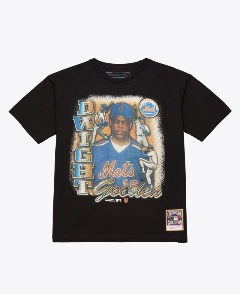 Men's Dwight Gooden Black New York Mets Icon Legendary T-Shirt