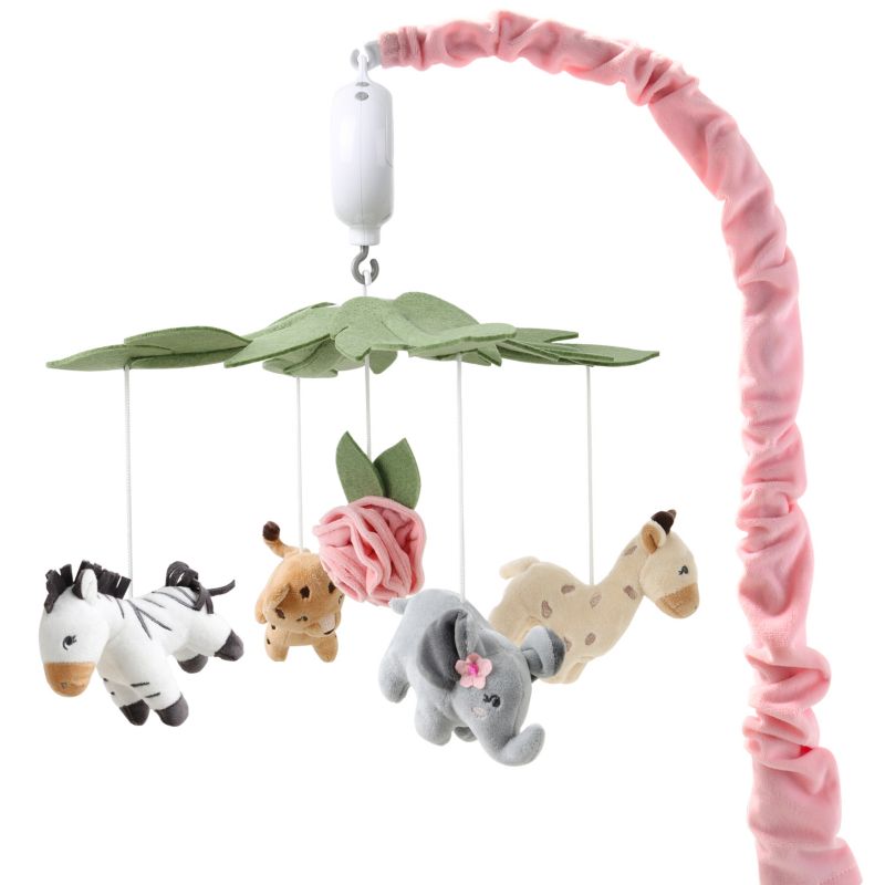Wildest Dreams Pink Musical Crib Mobile for Baby Girls