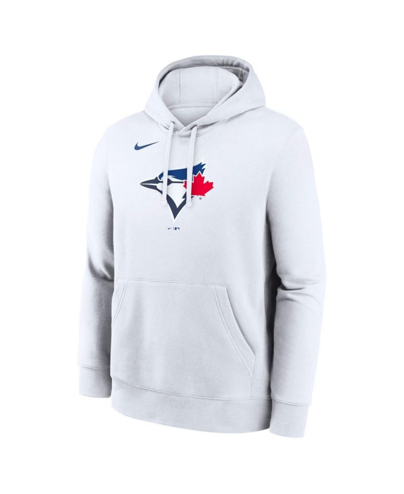Men's White Toronto Blue Jays Logo Club Hoodie
