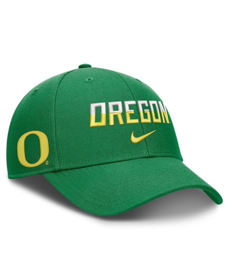 Men's and Women's Green Oregon Ducks 2026 On-Field Gameday Rise Adjustable Hat