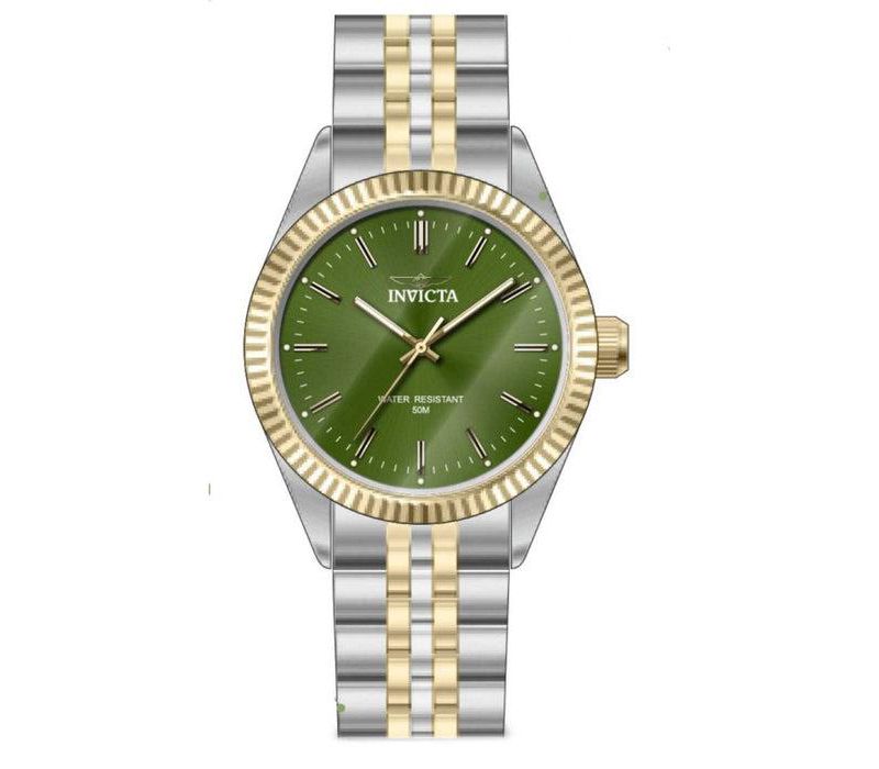 Men's 49315 Specialty Quartz 3 Hand Green Dial Watch