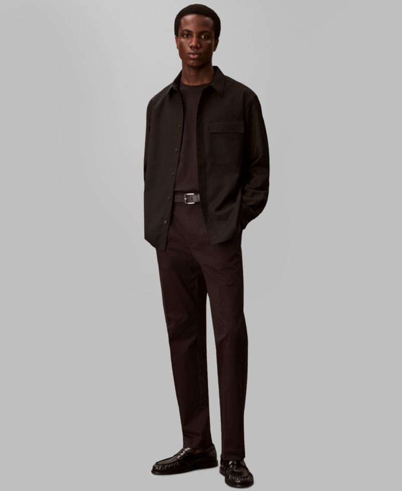 Men's Travel Twill Regular-Fit Shirt