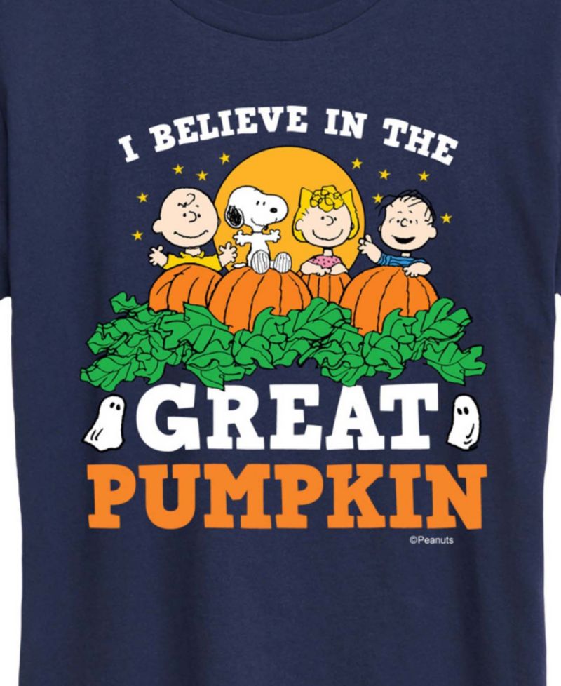 Peanuts Gang Halloween Great Pumpkin Women's Short Sleeve Graphic T-shirts